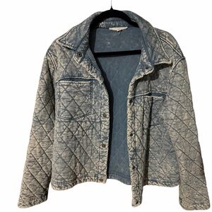 Quilted Denim Jacket size L
